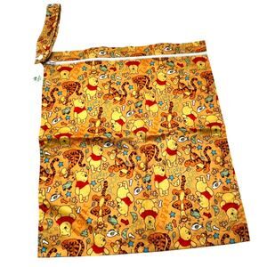 BUMKINS NEW Disney Tigger Winnie the Poo Orange Wet Bag Waterproof Zip 12"X14"‎